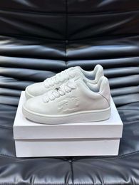 Famous Men Women Casual Shoes Box Cool Bread Sneakers Italy Originals Low Tops Elastic Band White Calfskin Platforms Designer Couple Striding Athletic Shoes EU 35-45
