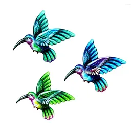 Garden Decorations Colorful Hummingbird Wall Art Decor For Home Bedroom Office Patio