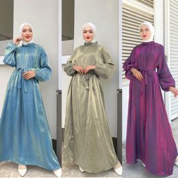 Ethnic Clothing Marocain Shiny Jalabiya Kaftan Women Muslim Dress Party Gown Dubai Turkey Caftan Islamic Arabic Eid Ramadan Djellaba