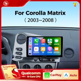 Android car DVD Auto for Toyota Matrix E130 2003-2008 Car Radio Multimedia Player Stereo Video Carplay Navigation GPS No 2Din