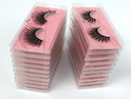 Whole lashes 10 styles 3D Mink Lashes Bulk Natural False Eyelashes Hand Made Makeup Eye Lashes 3D Mink Eyelashes4178439