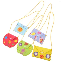 Berets DIY Wallet Making Materials Sewing Coin Bag Children Change Purse Handmade Storage Mini Handbag Toys