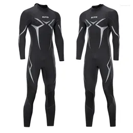 Women's Swimwear 3MM Neoprene Wetsuit Men's Warm Super Elastic Cold-Proof Full Body Swimming Snorkelling Diving Surfing Suit