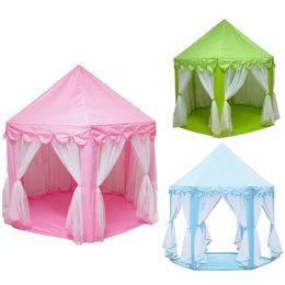 Princess Girls Large Playhouse Kids Castle Tent Lights Toy for Children Indoor and Outdoor Play house Tipi teepee