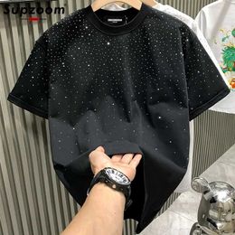Men's T-Shirts Supzoom New Arrival Summer Light Luxury Star Hot Rhinting Neutral Short O-neck Casual Heavy Texture Cotton Ins Loose Men Tshirt J240522