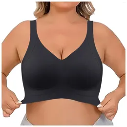 Bras Women's Nude Adjustable Pull And Drop Large Size Underwear Gathering Sports Bra Without Steel Rings Sexy Lingerie