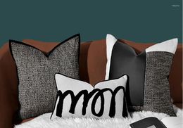 Pillow Modern Simple Premium Black And White Living Room Sofa Throw Cover Bed