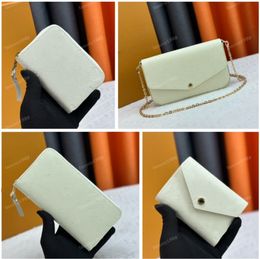 High Quality hot Designers Cream Wallets Purses Long Embossed Cream ZIPPY Wallet Classic Short Zipper wallet Pocket Pallas Bag Zip Coin Purse with Box 60017 61276