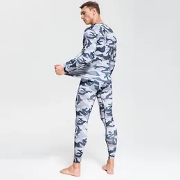 Men's Thermal Underwear Compression Stretch Long Johns Winter Base Layer Set Men Workout Clothes Rashgard Male