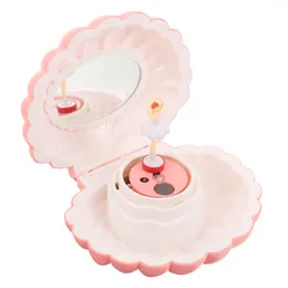 Decorative Figurines Ballet Girl Music Box Shell Shaped Melody Versatile Jewellery With Mirror