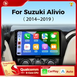 Car dvd Radio for Suzuki Alivio Ciaz 2014-2019 Carplay Android Auto Qualcomm Car Stereo Multimedia Player 4G Wifi DSP 48EQ
