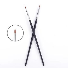 2024 Thin Eyeliner Make Up Brush Fine Liner Brushes Professional Small Angled Eyebrow Brush High Quality Brow Eye Contour Makeup Toolfor Angled Brow Brush Kit