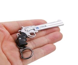 Keychain Metal Alloy Gun Toy Pendant Key Ring Bag Charm Key Chain Game Jewelry5950726