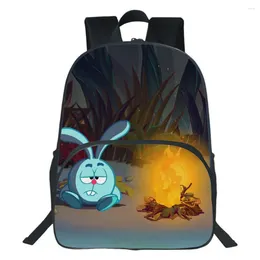 Backpack Kikoriki Backpacks Cartoon Patterns School Bag Kids Rucksack Boys Girls Knapsack Daily Beautiful Bookbag Kawaii Mochila