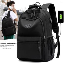 Backpack Travel For Men 15.6in Business Laptop Rucksack Fashion Large Capacity Oxford Male Schoolbags Waterproof Design Knapsack