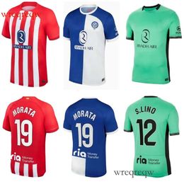 S-4XL 23/24 Atletico Madrids MORATA Soccer Jersey 2023 KOKE GRIEZMANN MEMPHIS CORREA Shirt S.LINO M.LLORENTE MOLINA SAUL REINILDO J.M.GIMENEZ kids kit Football