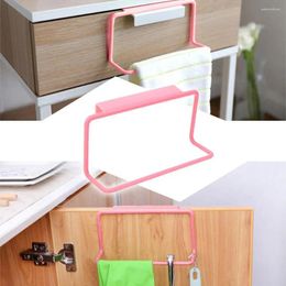 Kitchen Storage Towel Rack Hanging Holder Creative Bathroom Nail-free Seamless Racks Cupboard Anti-Punch Cabinet