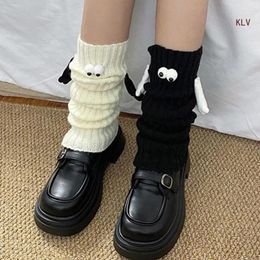 Women Socks Magnetic For Hand In Hands Warmer Knitted Long Gothic Harajuku Cover Stockings