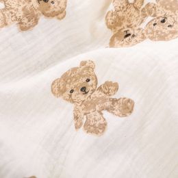 3PCS New Cotton Muslin Tassels Swaddle Print Newborn Wrap Receiving Sleeping Blanket Diapers Baby Bath Towel 100x120cm