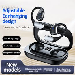 2024 New Arrival TWS Earhook Headphones YW01 Bluetooth Touch Control Stereo Sound In Ear Earbuds Sports Gaiming Waterproof Wireless Ear Hook Earphones