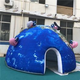 wholesale 6mD (20ft) with blower Llluminated Inflatable Balloon Inflatables Balloon Tent Earth