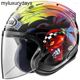 Arai Motorcycle Helmets Helmet Open Face 3/4 SZ-5 VZ- Cycling Dirt Racing Kart Protective Russell Ghost ATV off-road motorcycle helmet with sun shield