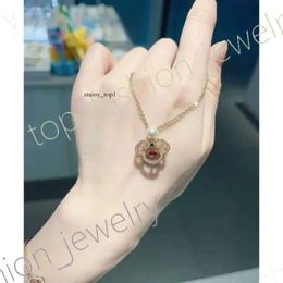 Swarovskis Necklace Designer Women Top Quality Pendant Necklaces New Year Persimmon Ruyi Beating Heart Pearl Necklace Female Clavicle Chain 24ss fashion 873