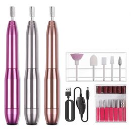 Electric Nail Drill Machine Manicure Machine Set USB Charging Mill Cutter for Manicure Nail File Pedicure Tool Nail Drill Set