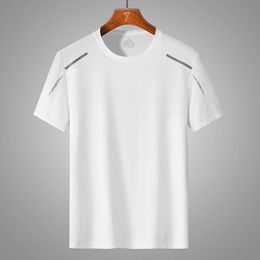 Summer mens T shirts Tees shirt breathable quick drying solid Colour sportswear printed round neck men T-shirt ice silk short sleeve Big size M-5XL 1c1 2440d