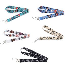 10pcs lot J1576 Cartoon Magical School of Witchcraft and Wizardry Movie Keychain Mobile Phone Badge Holder Key Strap Lanyard 210409 273I