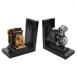 Tapestries Retro Camera Bookend Movie Film Projector Black Sier Collectors Project Creative Bookcase Vintage Jewelry Study Room Drop Dhcip