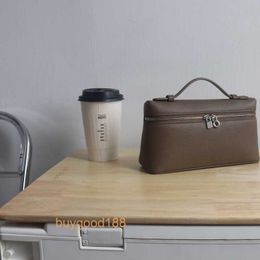 Lare Bag Lunch Box Bag Women Minimalist temperament small bagFull leather inside and outsideL19 top layer cowhide handbag street style single shoulder diagonal spa