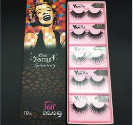 Yours Marilyn False Eyelashes 10 pairs of fake eyelashes thick slender natural handmade eyelash 1set10pairs X0572042588
