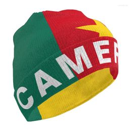 Berets Cameroon Knitted Hat Free Custom Name Logo Pullover Cameroun French Cmr Flag Cameroonian Keep Warm Cap Cm Hip Hop Beanies