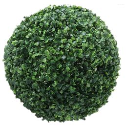 Decorative Flowers Simulated Milano Ball Faux Grass Moss Balls Artificial Green Fake Plants Outdoor Wedding Plastic Hanging Greenery