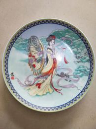 Decorative Figurines Exquisite Ancient China Classical Dream Of Red Mansions Character Porcelain Plate