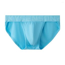 Underpants Mens Sexy Middle Waist Underwear U Convex Pouch Briefs Elastic Panties Comfortable Soft Shorts Brief