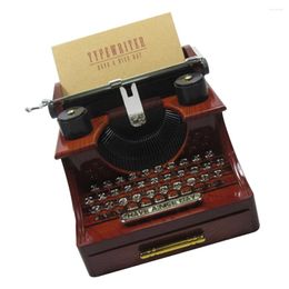 Decorative Figurines Typewriter Music Box Home Decoration Toy Desktop Adornment Plastic Musical Gifts Child Jewellery Container