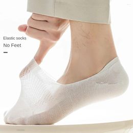 Men's Socks Breathable Mesh Cotton Boat Shallow Invisible Solid Colour Short Ankle Non-slip Leisure