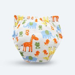 3PCS Baby Training Pants Nowborn Beb Diaper Reusable Washable Cotton Elastic Waist Cloth Diapers Nappies Underwear