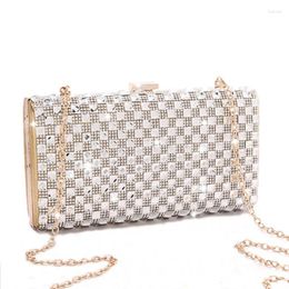 Shoulder Bags Fashion Wedding Crystal Women Clutches Evening Party Money Purses And Handbags Chain Bag