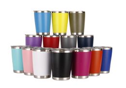 20 oz Stainless Steel Tumbler Car Cup Water Bottle Double Wall Wine Glass Tumblers Insulated Beer With lid Travel Coffee Mugs YFA24309790