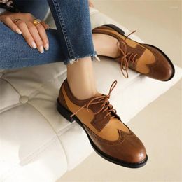 Casual Shoes PXELENA Retro British Style Women Oxfords Plus Size 34-43 Low Heels Comfort Derby Lady Fretwork 2024 Spring Autumn