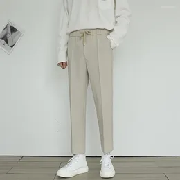 Men's Suits Suit Pants Men Slim Fit Fashion Social Mens Dress Korean Style Casual Straight Office Formal Trousers Z168