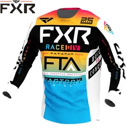 Men's T-shirts Mens Downhill Jerseys Mountain Bike Mtb Shirts Offroad Dh Motorcycle Jersey Motocross Sportwear Clothing Fxr E53h