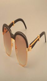 2019 retro fashion natural black horns mirror legs sunglasses fashion horns eyebrow sunglasses 1116728 size 5818135mm2251116