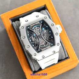 Designer RM Wrist Watch RM035 Advanced Full Hollow Mens Personalized Light Luxury Business Sports Automatic Mechanical Tourbillon Movement Chronograph