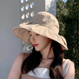 Berets Bowknot Ruffle Visor Hat Fashion Beach Summer Outdoor Camping Headwear