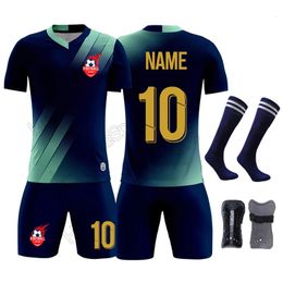 Men Soccer Sets Socks Pad Quality Kids Training Suit Football Jerseys Sets Boys Soccer Shirt Clothes Survetement Uniforms 240520