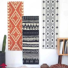 Carpets Moroccan Area Rugs Nordic Geometric Living Room Soft Flannel Bedroom Bedside Blanket Non-Slip Kitchen Door Mat Tatami